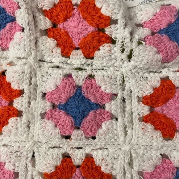 Altar'd State Women’s XL Crochet Crop Top NWOT, Multicolor festival style - Picture 7 of 7